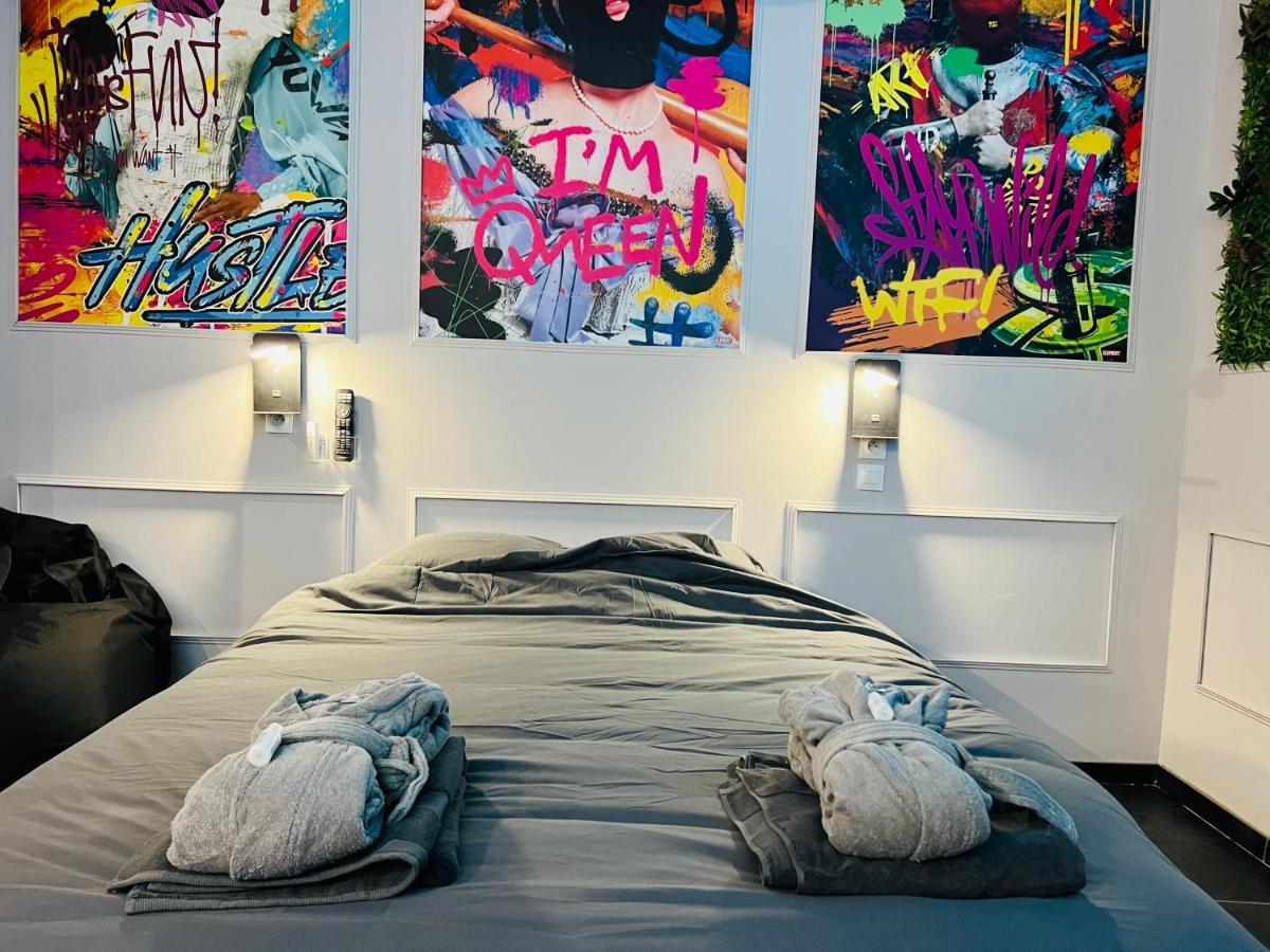 Capsule Street Art - Sauna- Jacuzzi - Playstation 5 - Billard - Netflix - Home Cinema - Terrasse Douai Buitenkant foto