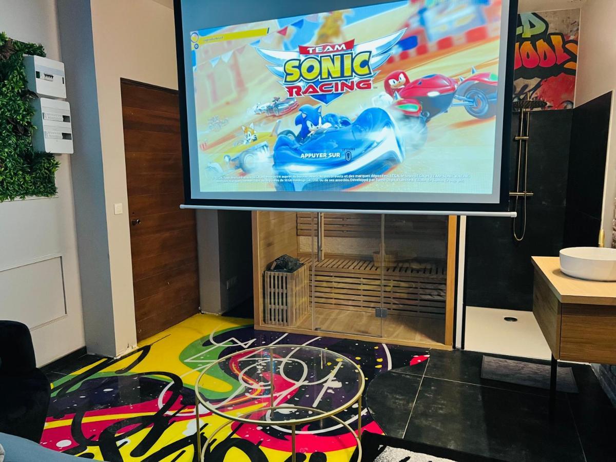 Capsule Street Art - Sauna- Jacuzzi - Playstation 5 - Billard - Netflix - Home Cinema - Terrasse Douai Buitenkant foto