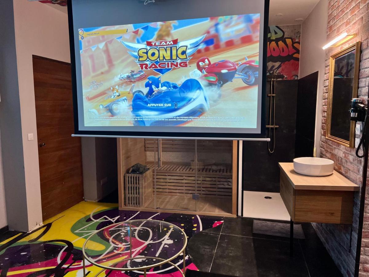 Capsule Street Art - Sauna- Jacuzzi - Playstation 5 - Billard - Netflix - Home Cinema - Terrasse Douai Buitenkant foto